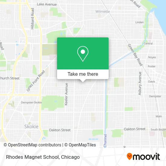 Rhodes Magnet School map