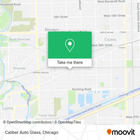 Caliber Auto Glass map
