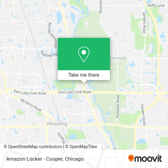 Amazon Locker - Cooper map