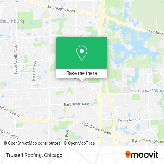 Trusted Roofing map