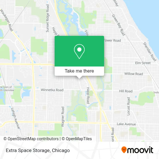 Extra Space Storage map