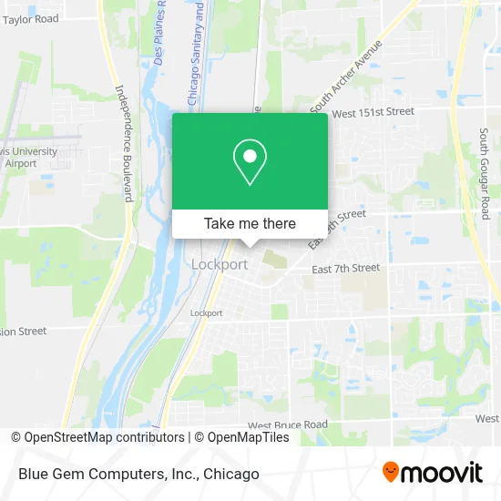 Blue Gem Computers, Inc. map