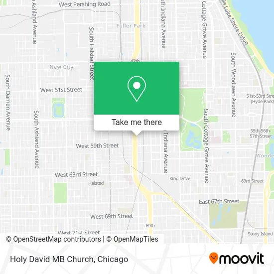Holy David MB Church map