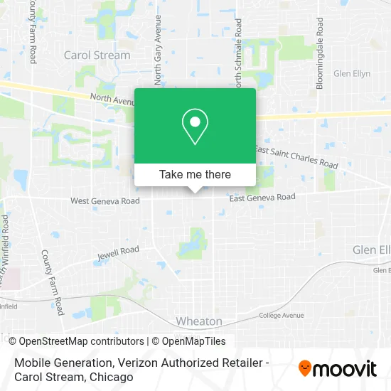 Mobile Generation, Verizon Authorized Retailer - Carol Stream map