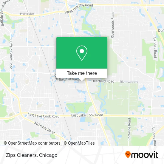 Zips Cleaners map