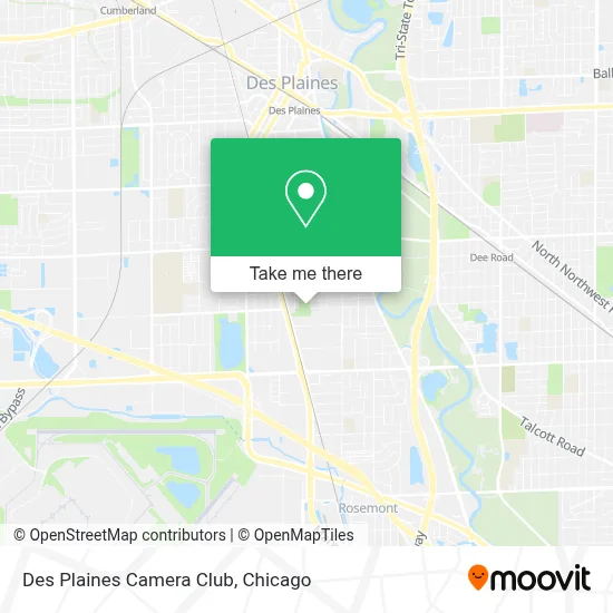 Des Plaines Camera Club map