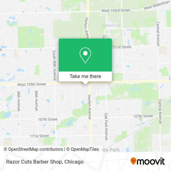 Razor Cuts Barber Shop map
