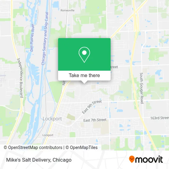 Mike's Salt Delivery map