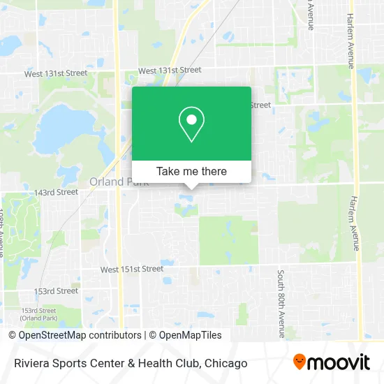 Riviera Sports Center & Health Club map
