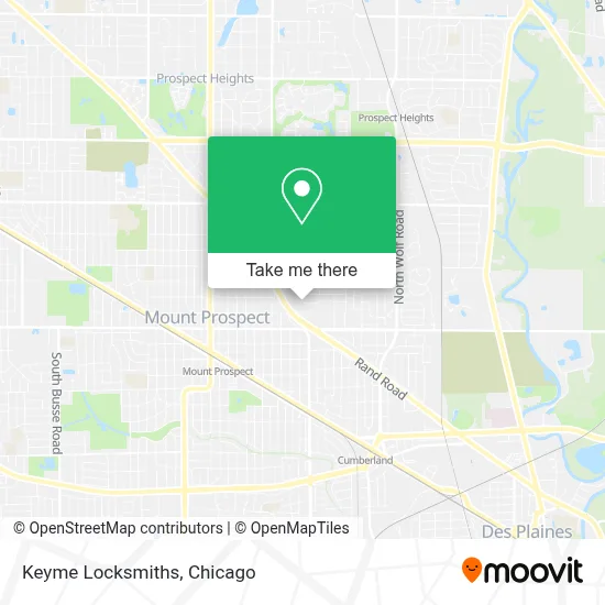 Keyme Locksmiths map
