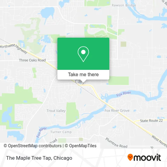 The Maple Tree Tap map