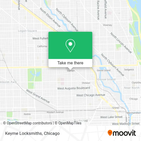 Keyme Locksmiths map
