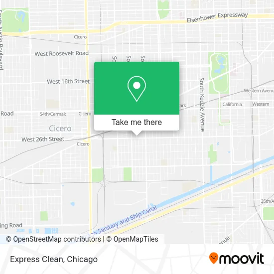 Express Clean map