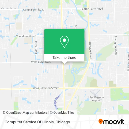 Computer Service Of Illinois map