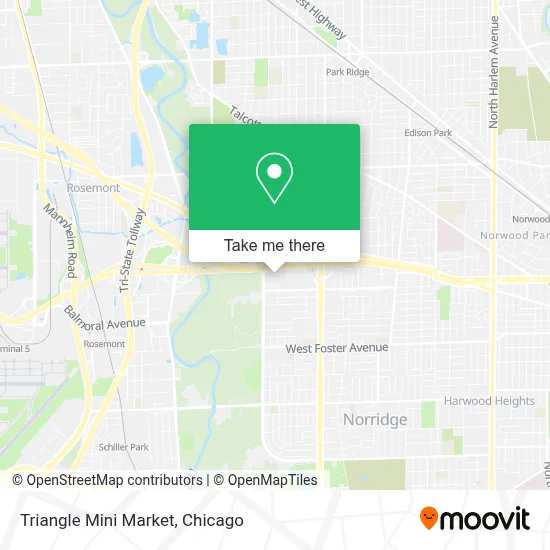 Triangle Mini Market map