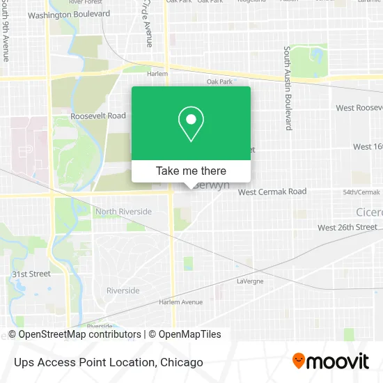 Ups Access Point Location map