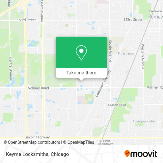 Keyme Locksmiths map