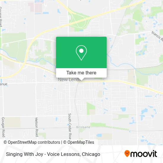 Singing With Joy - Voice Lessons map