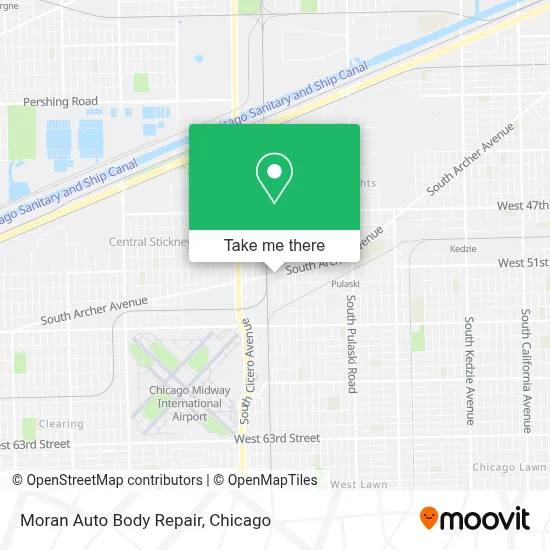 Moran Auto Body Repair map