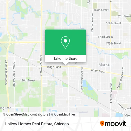 Hallow Homes Real Estate map