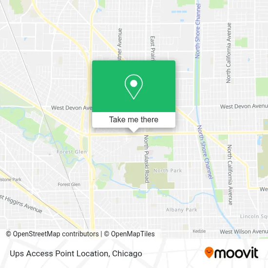 Ups Access Point Location map