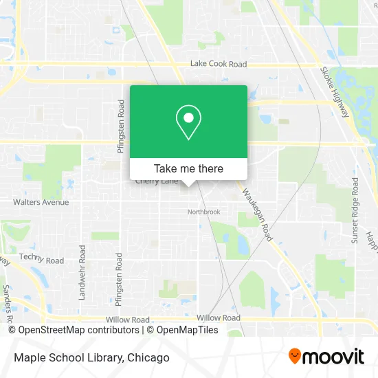 Maple School Library map