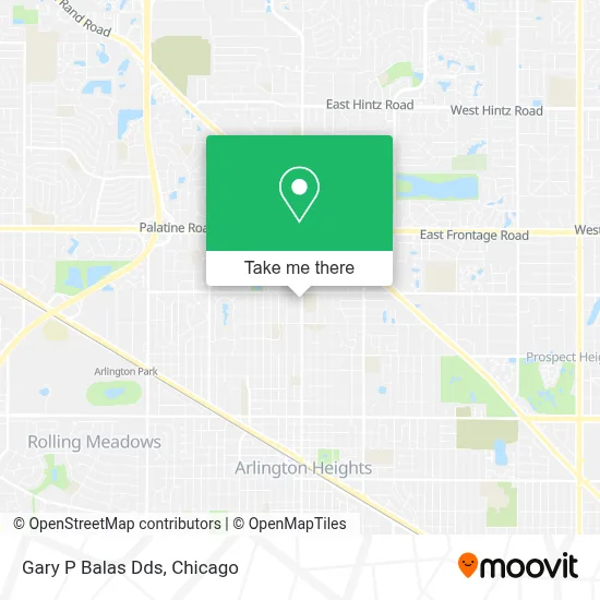 Gary P Balas Dds map