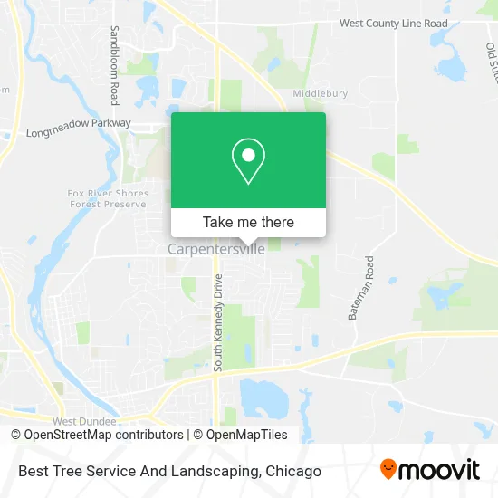 Best Tree Service And Landscaping map