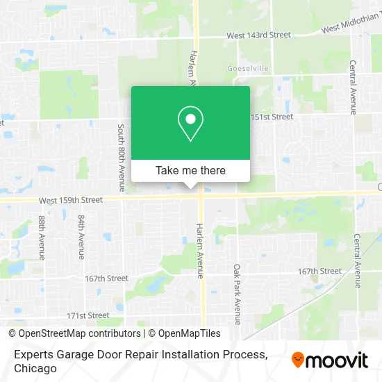 Experts Garage Door Repair Installation Process map