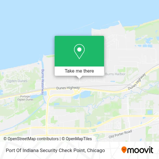 Port Of Indiana Security Check Point map