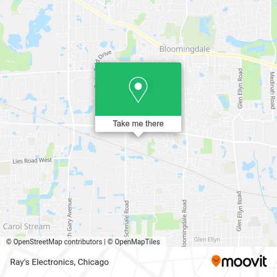 Ray's Electronics map