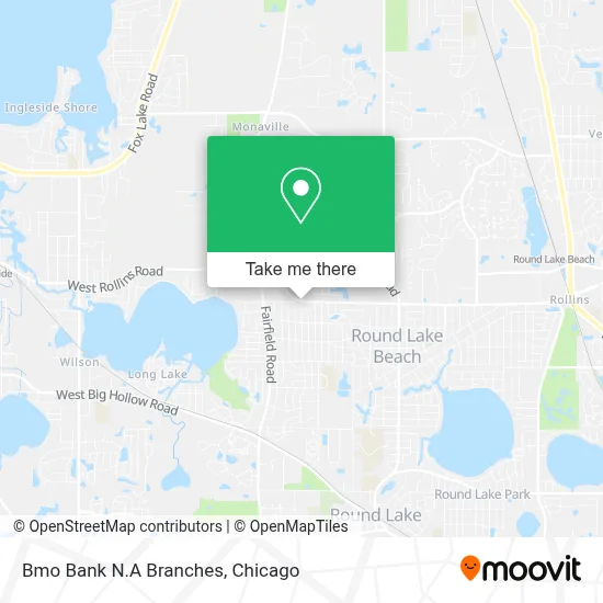 Bmo Bank N.A Branches map