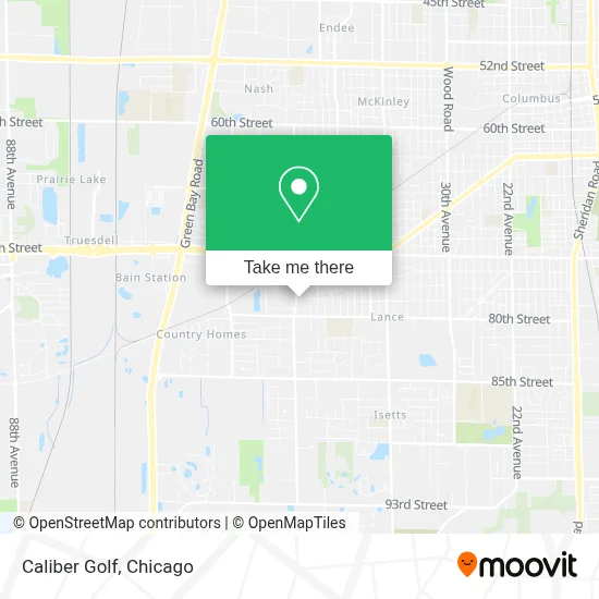 Caliber Golf map