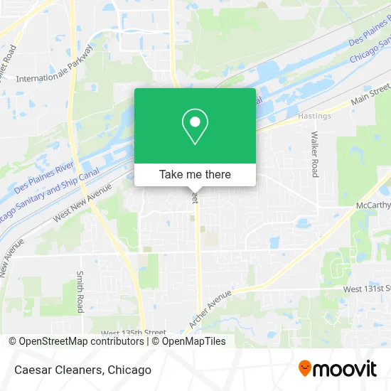 Caesar Cleaners map