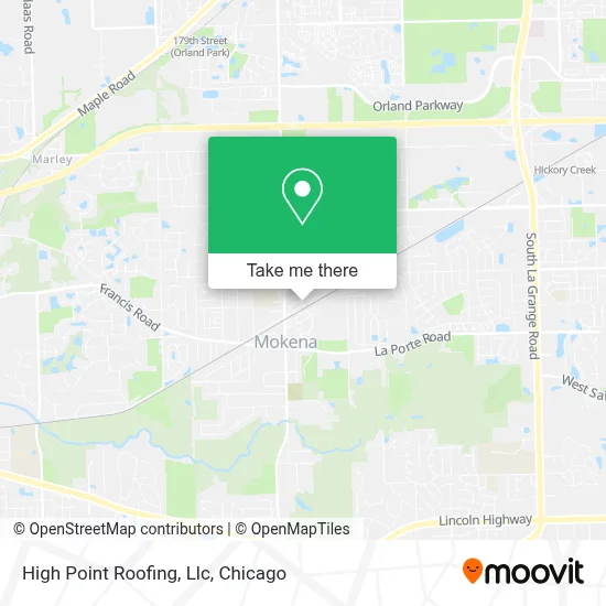 High Point Roofing, Llc map