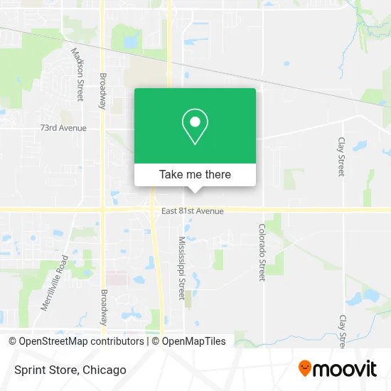Sprint Store map