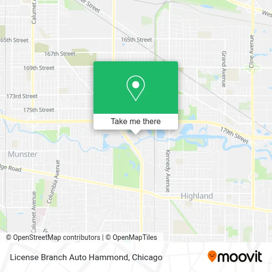 License Branch Auto Hammond map