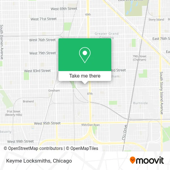 Keyme Locksmiths map