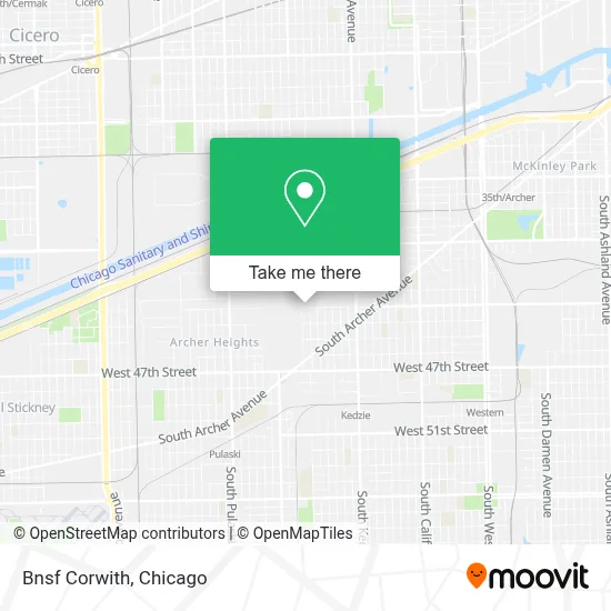 Bnsf Corwith map