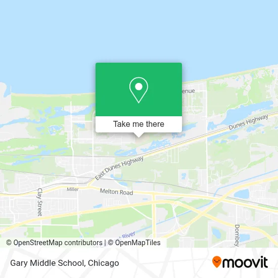 Gary Middle School map