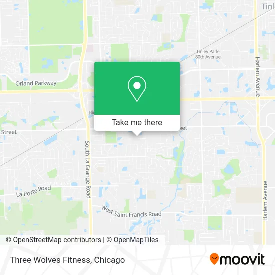 Three Wolves Fitness map