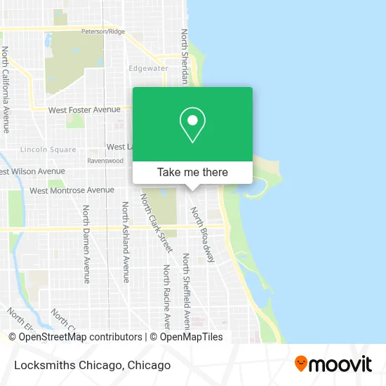 Locksmiths Chicago map