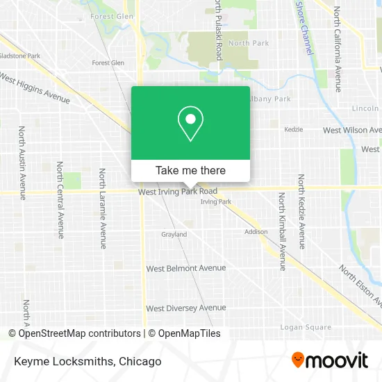 Keyme Locksmiths map