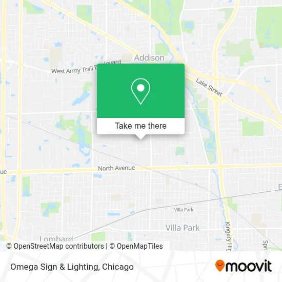 Omega Sign & Lighting map