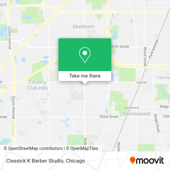 Classick K Barber Studio map