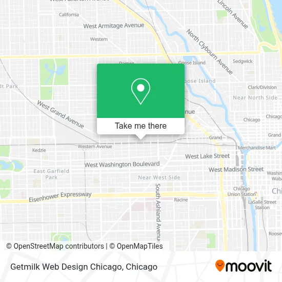 Getmilk Web Design Chicago map