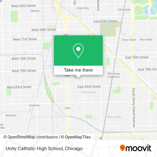 Unity Catholic High School map