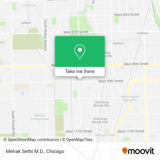 Mehak Sethi M.D. map