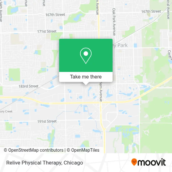 Relive Physical Therapy map