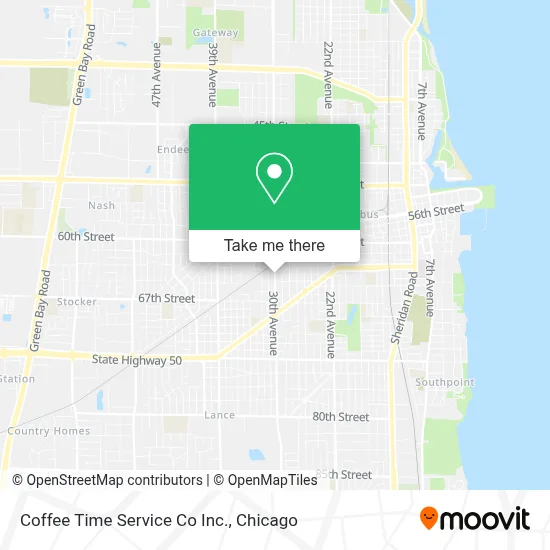 Coffee Time Service Co Inc. map